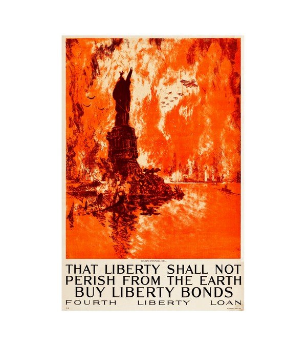 1918 World War I Propaganda U.S. Government Printing Office 