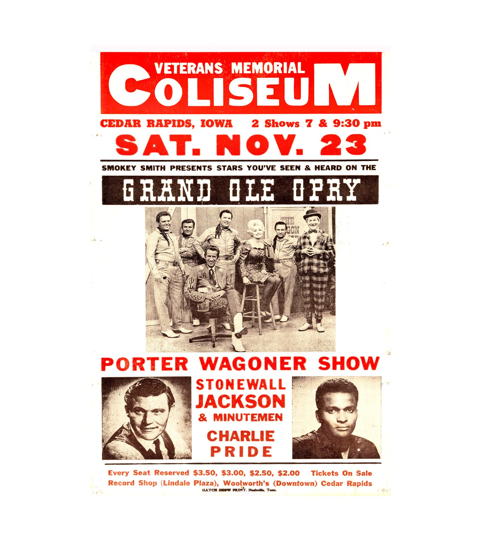 1968 Dolly Parton - Porter Wagoner Veterans Memorial Coliseum 