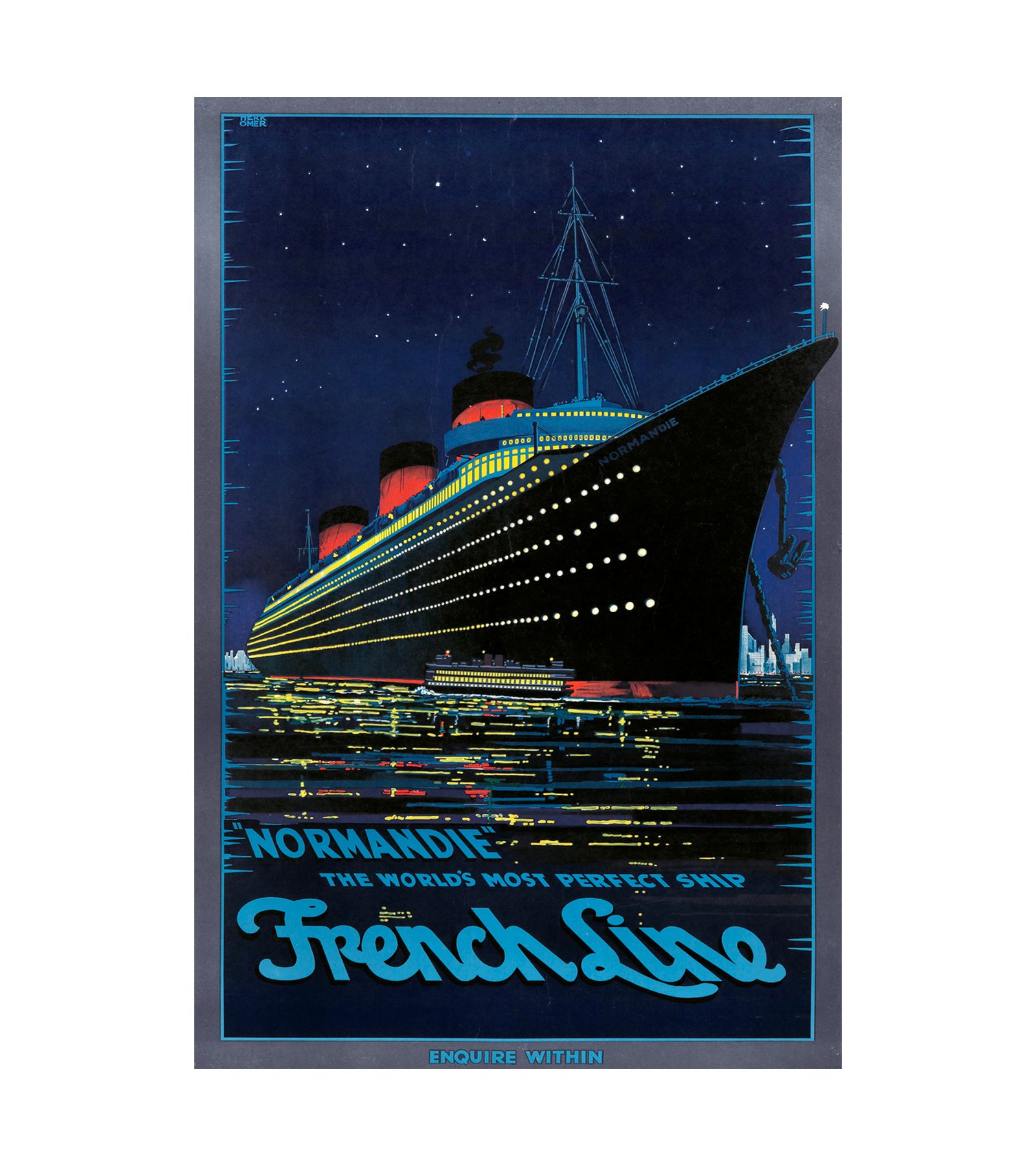 1949 Normandie French Line 