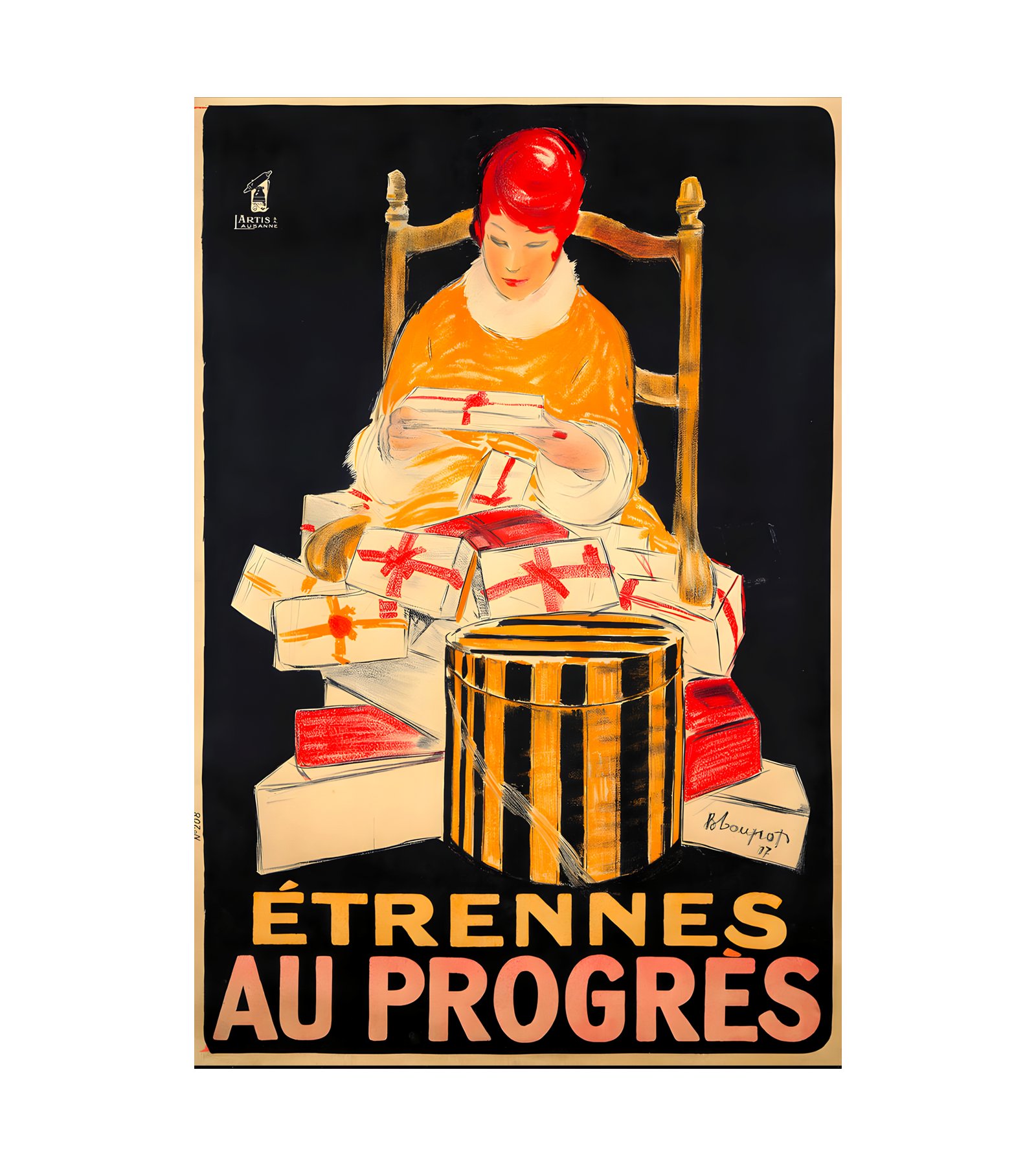 1917 CHARLES LOUPOT - Au Progres - Etrennes Artis, Lausanne 