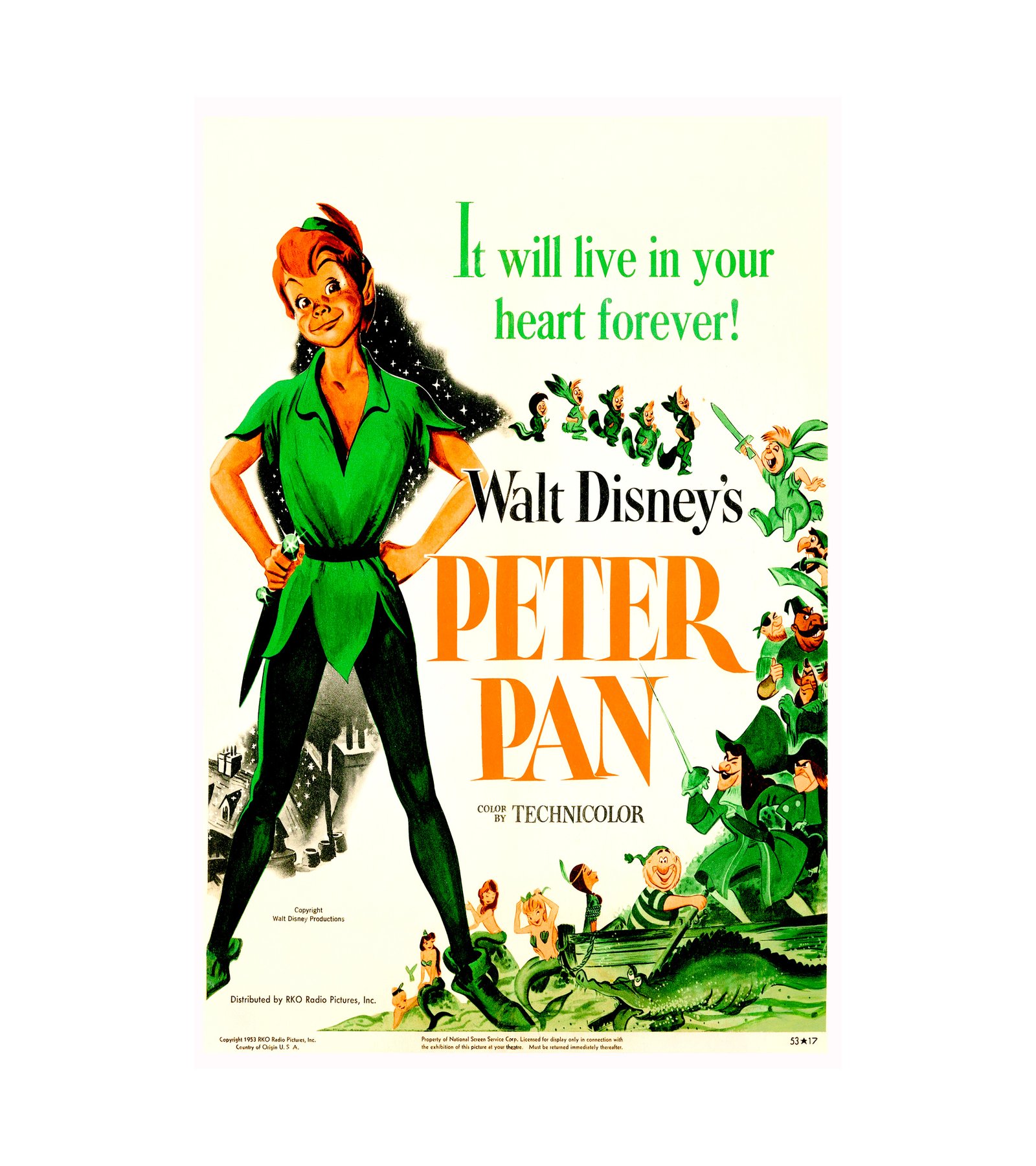 1953 Peter Pan (RKO) 