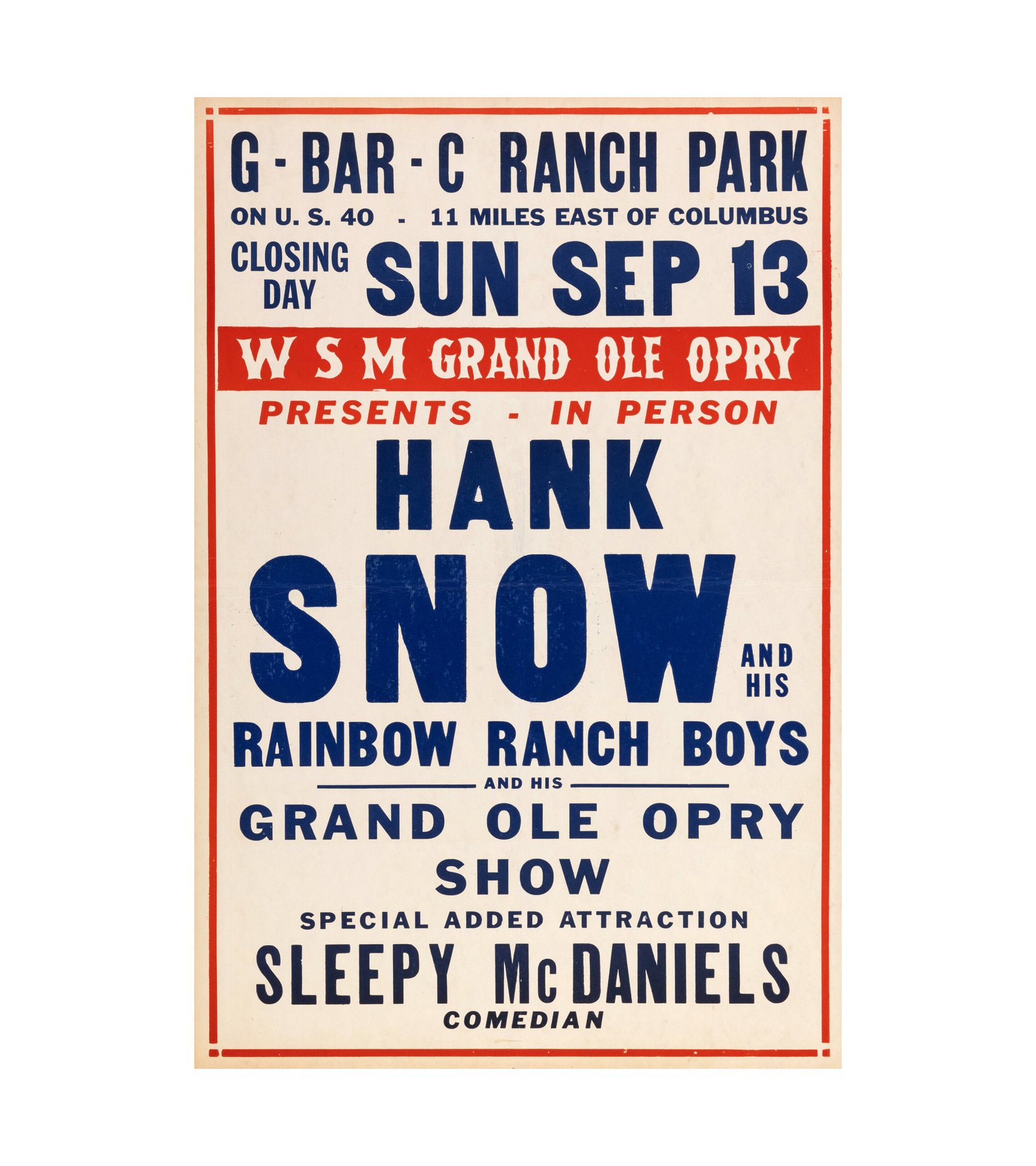 1964 Hank Snow & His Rainbow Ranch Boys - WSM Grand Ole Opry 