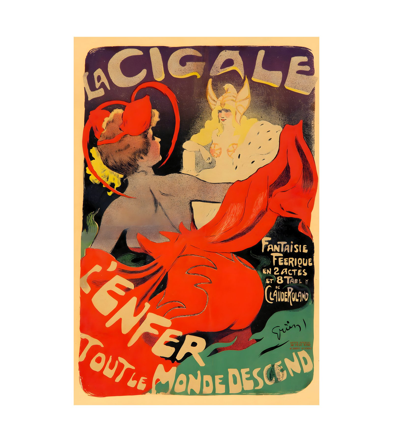 1902 JULES-ALEXANDRE GRUN - La Cigale - L’Enfer 