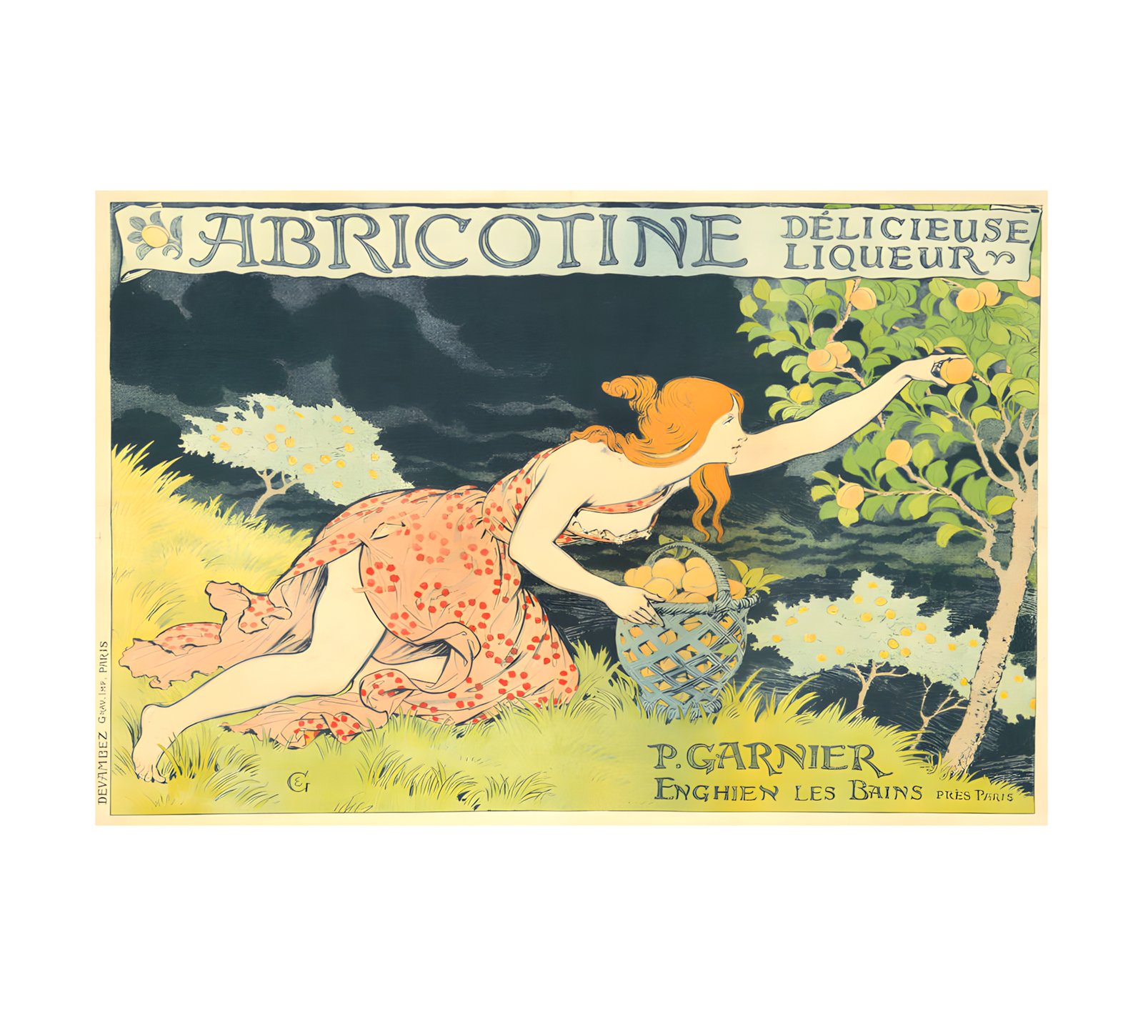 1905 EUGENE GRASSET - Abricotine - Imp. Devambez, Paris 