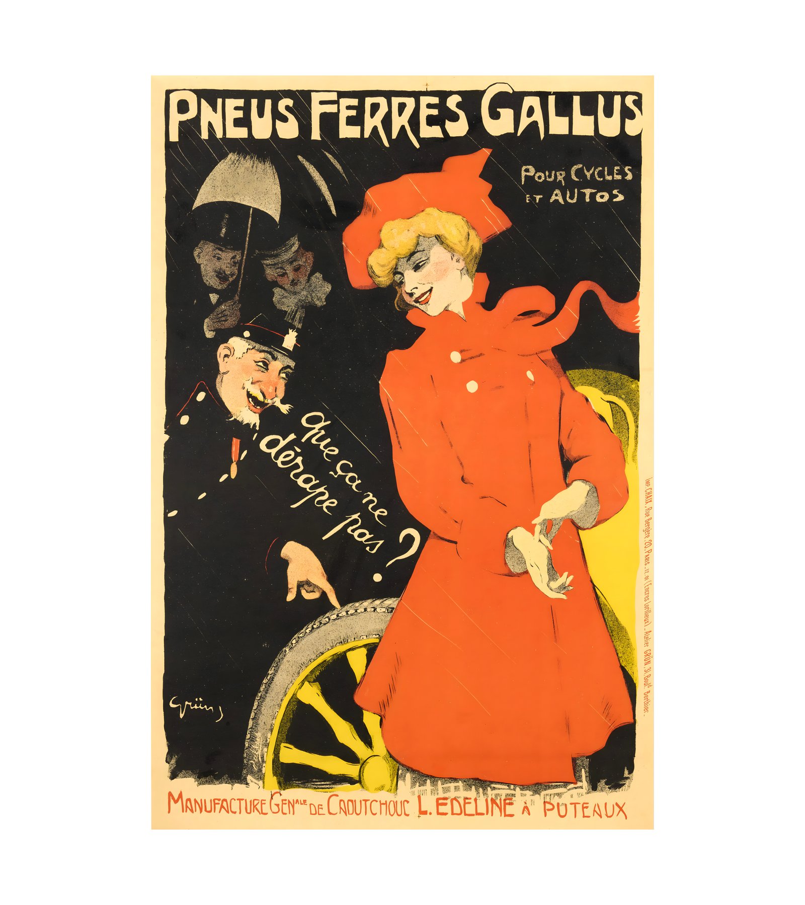 1901 Jules-Alexandre Grun - Pneus Ferres Gallus 