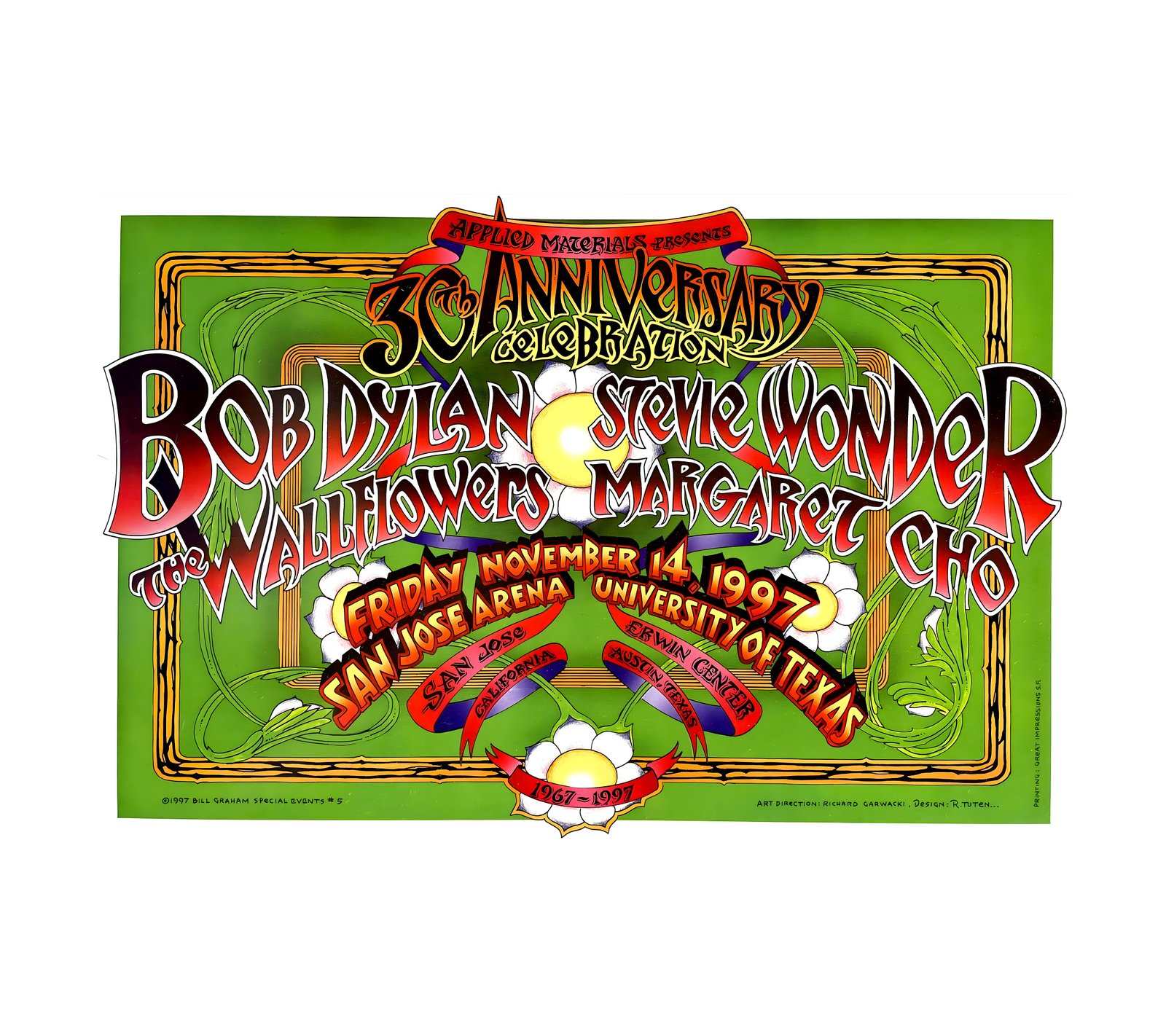 1997 Bob Dylan & Stevie Wonder San Jose 