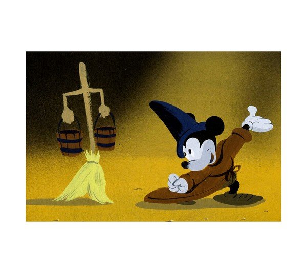 1940 Fantasia (Dancing Broom & Mickey) 