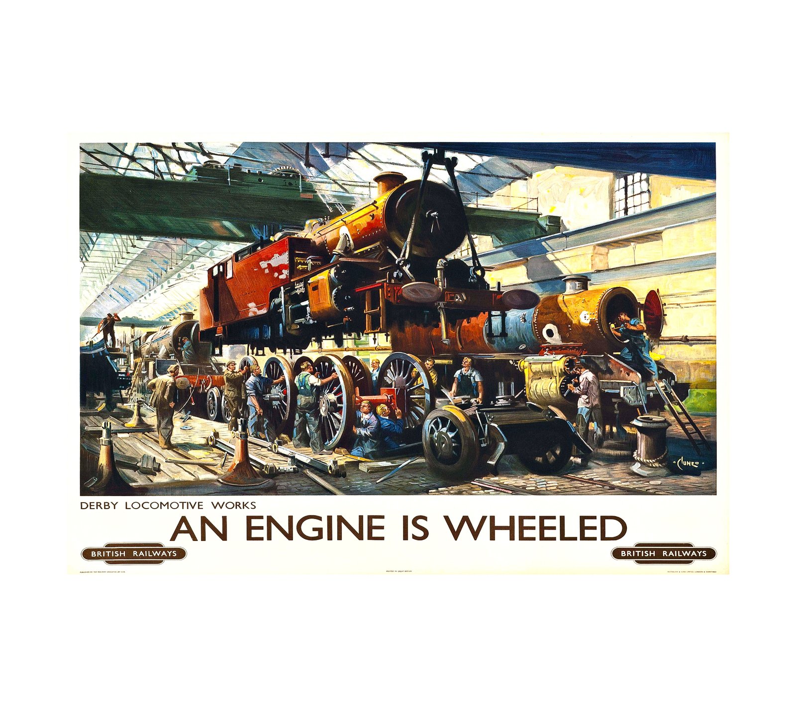 1906 An Engine is Wheeled British Railways 