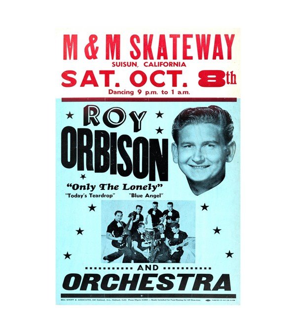 1960 Roy Orbison M & M Skateway, Sun Records