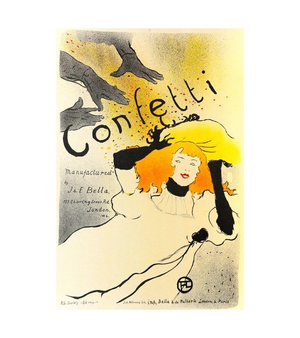 1894 Confetti Henri de Toulouse-Lautrec (French) 