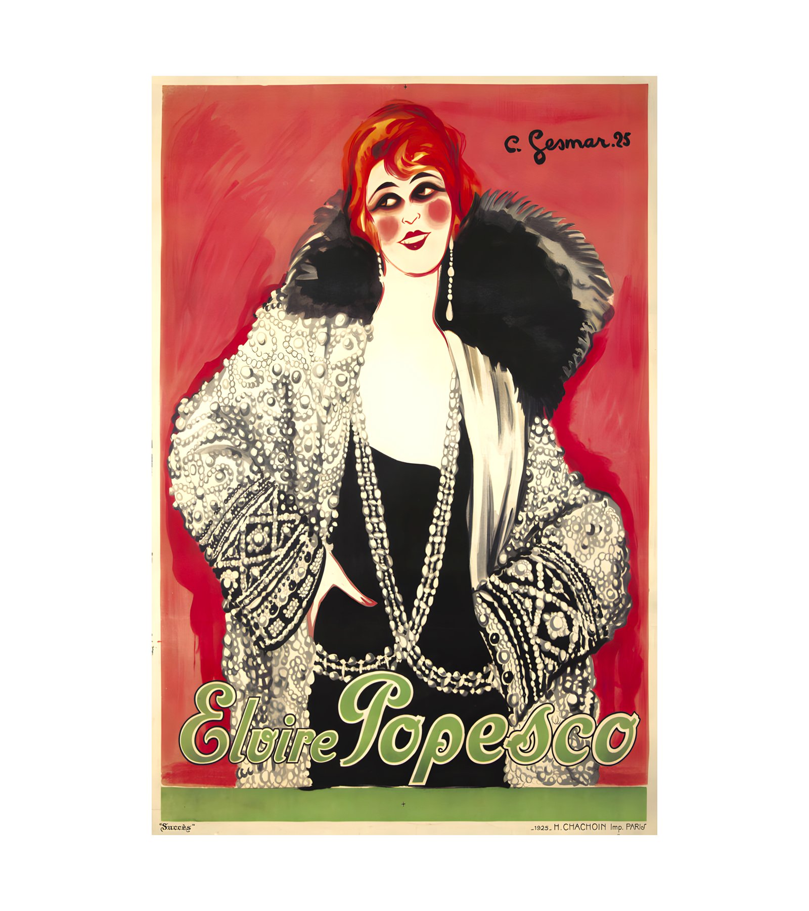 1925 Elvire Popesco H. Chachoin, Paris 