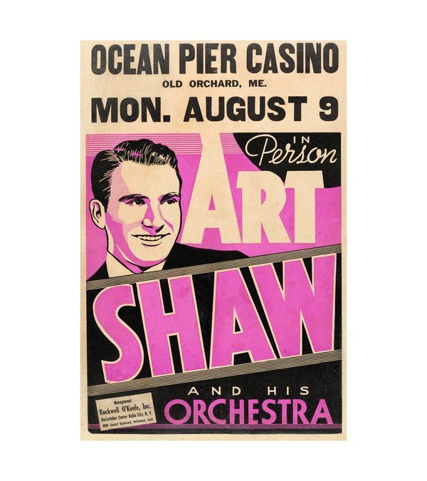 1937 Art Shaw Old Orchard Beach, Maine 