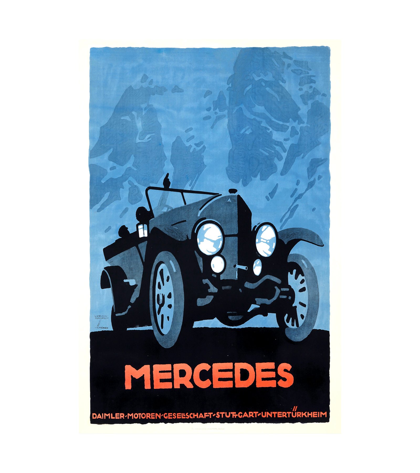 1914 Mercedes Daimler Motoren Stuttgart