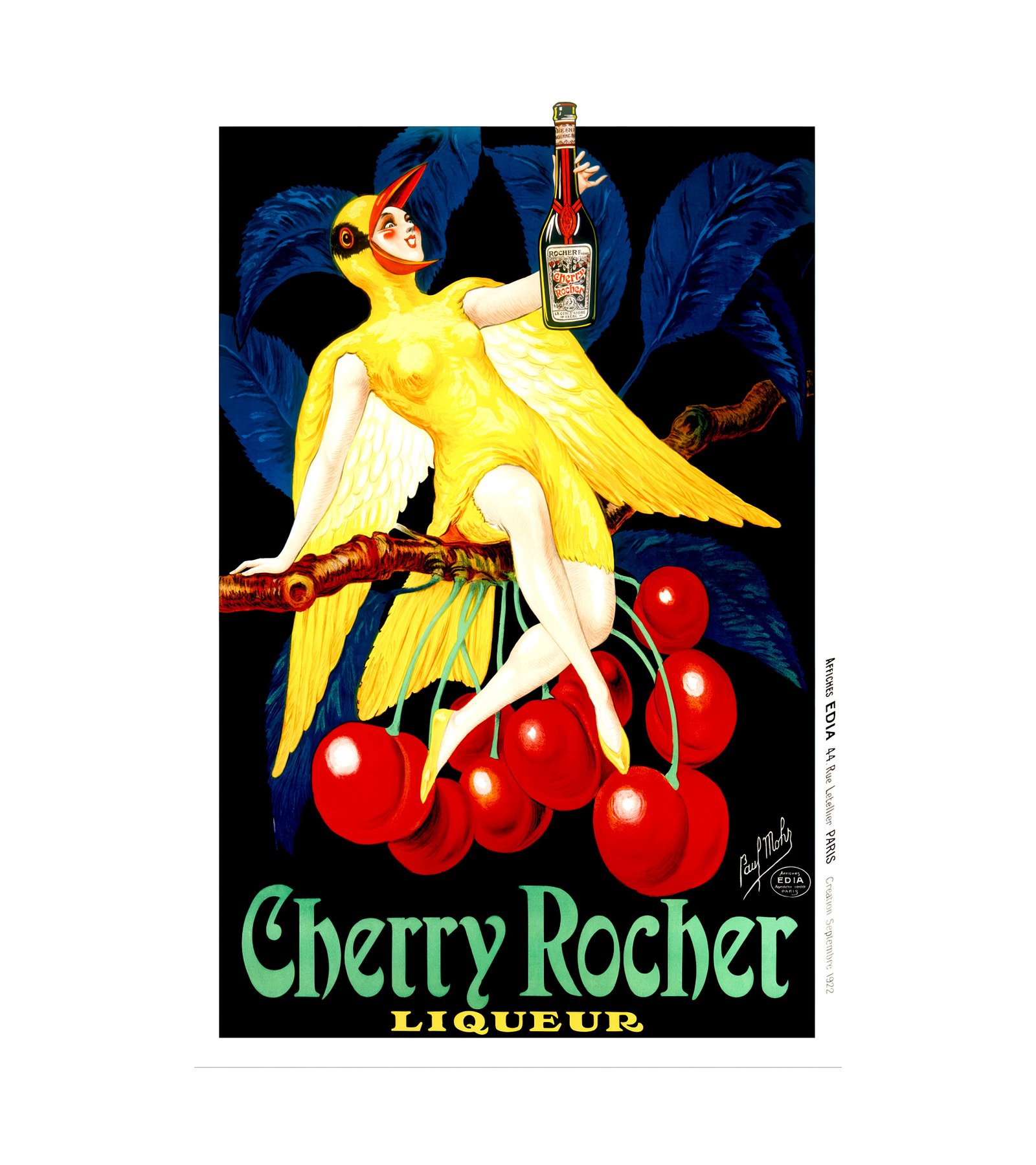 1922 Cherry Rocher Liqueur Paul Mohr 