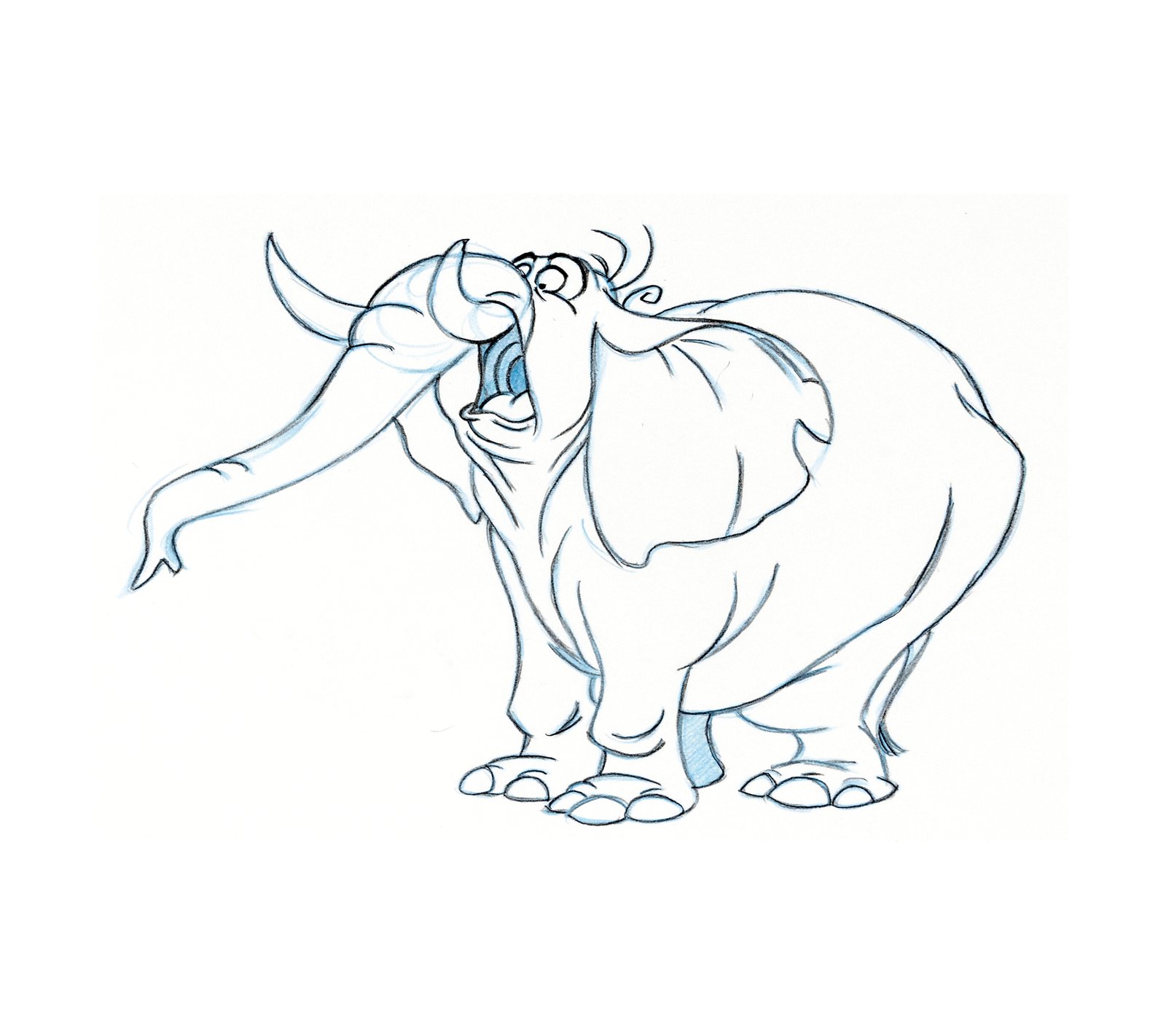 1999 Tarzan - Tantor - Animation Drawing 