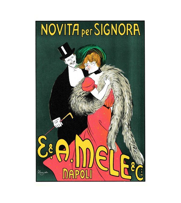 1902 E & a Mele Napoli Novita Per Signora Fashion Lady Italian