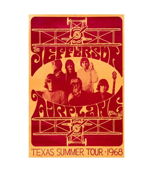  1968 Jefferson Airplane 'Texas Summer Tour'
