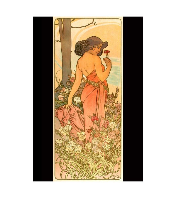1898 ALPHONSE MUCHA (Czechoslovakian, 1860-1939)Les Fleurs 