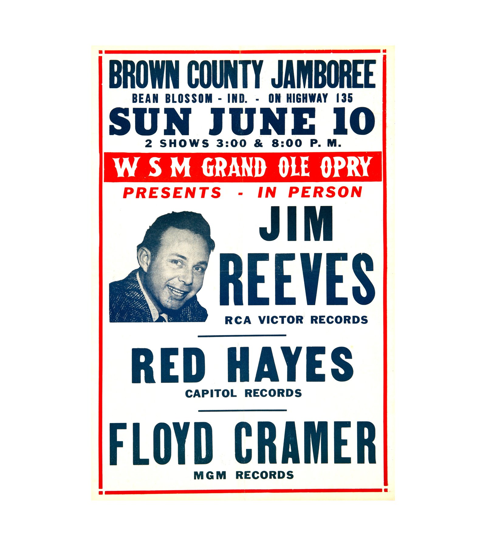 1956 Jim Reeves - Floyd Cramer - Indiana Jamboree 