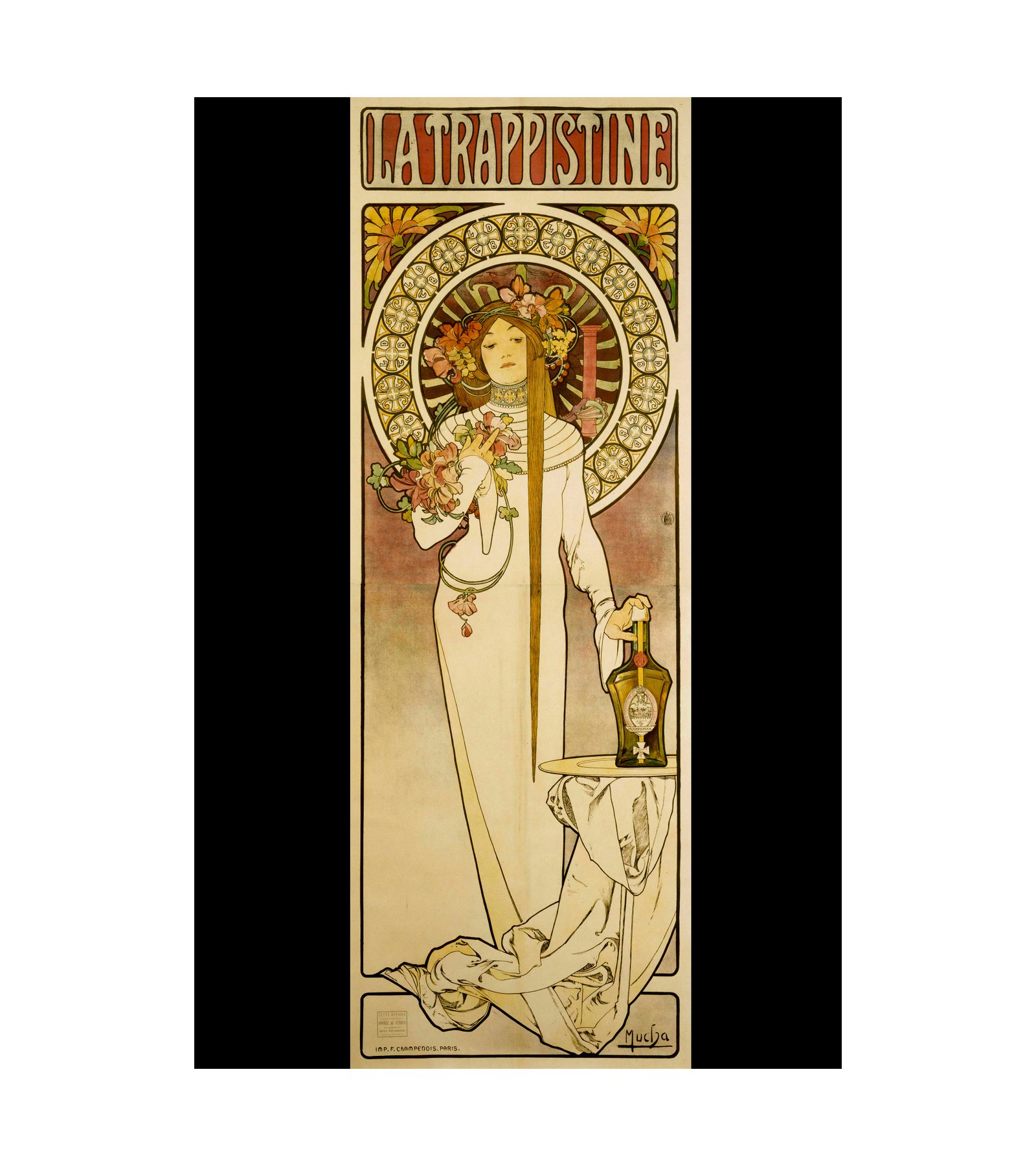  1896 La Trappistine Alphonse Mucha (Czech, 1860-1939)