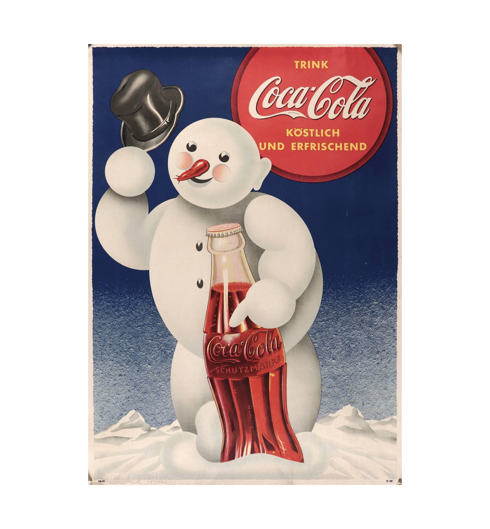 1933 Trink Coca-Cola Kostlich und erfrischend 