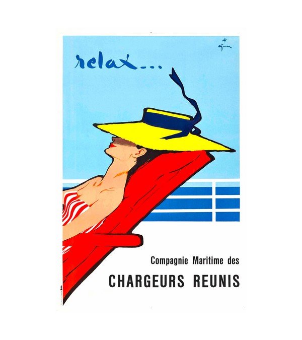 1968 Relax poster by Rene G.ruau 