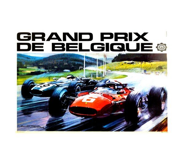 1967 Grand Prix De Belgique Auto Racing
