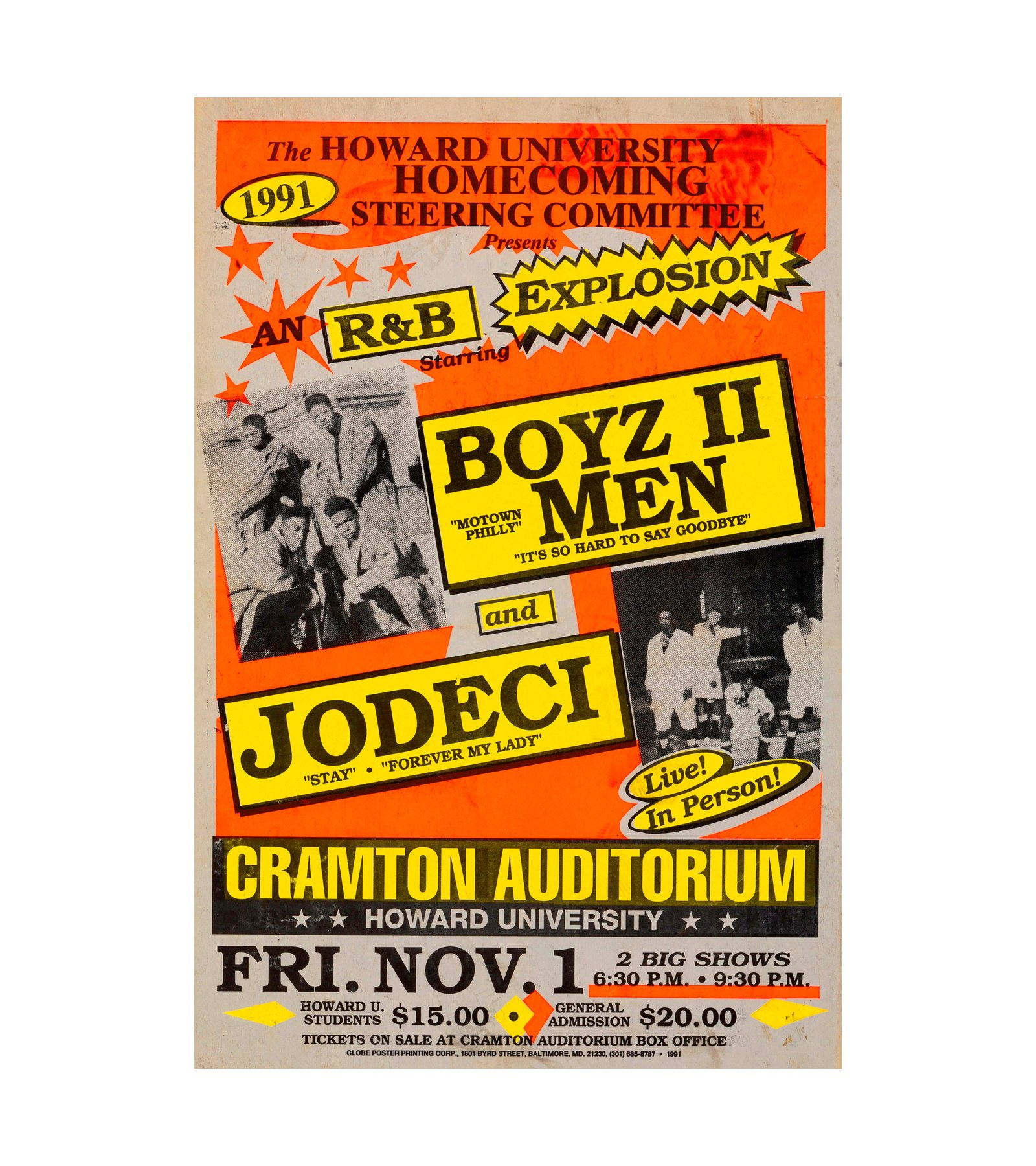 1991 Boyz II Men, Jodeci Howard University 