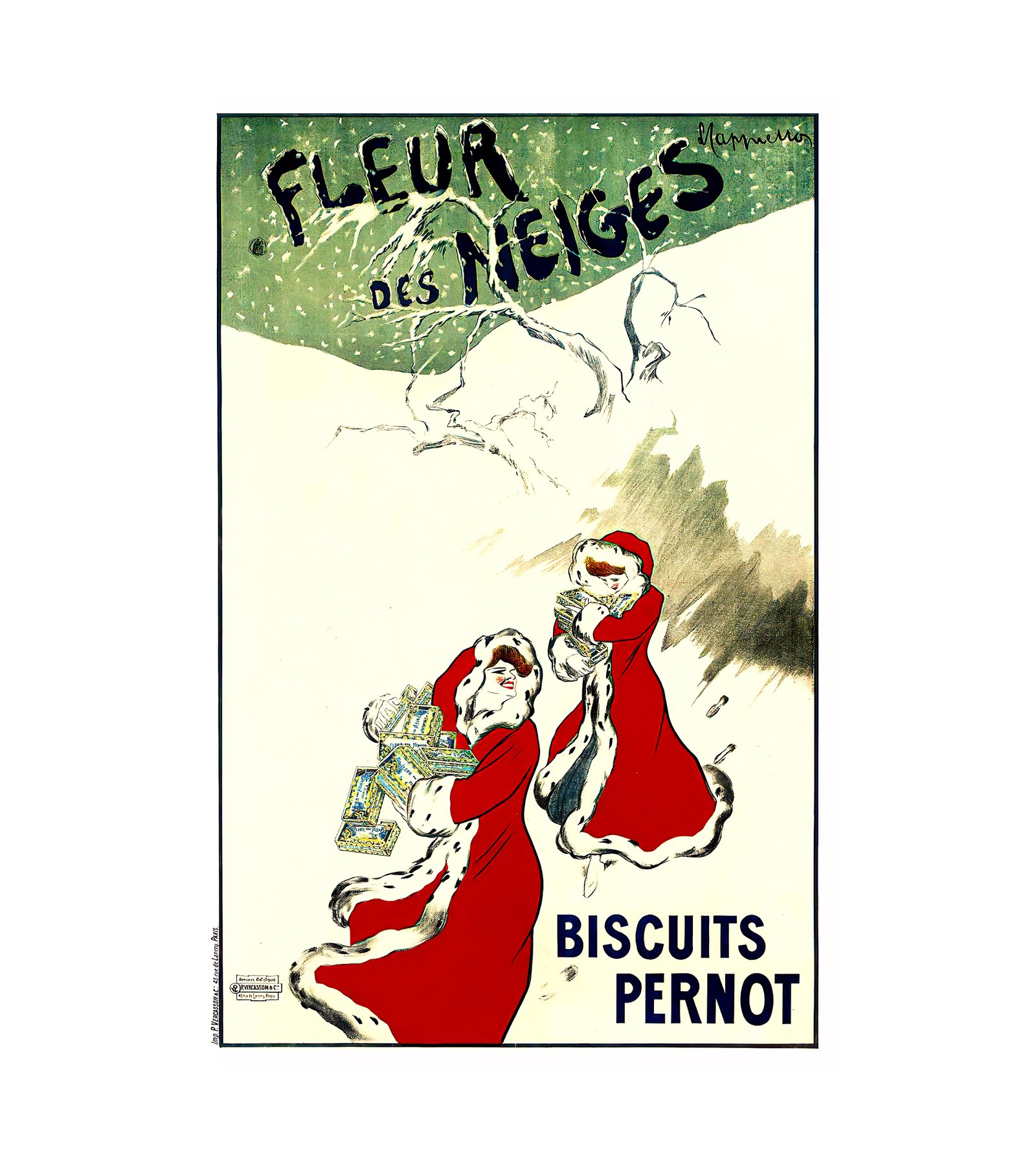 1905 Fleur Des Nieges Leonetto Cappiello (Italian, 1875-1942)