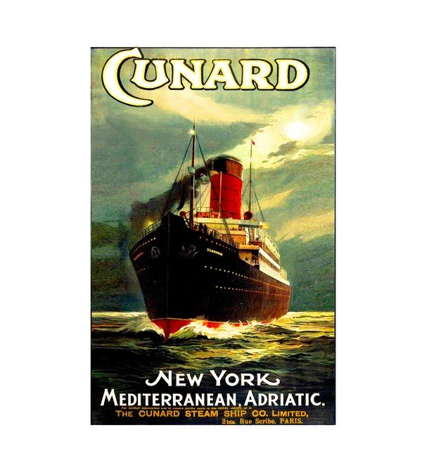 1905 CUNARD - NEW YORK MEDITERRANEAN 