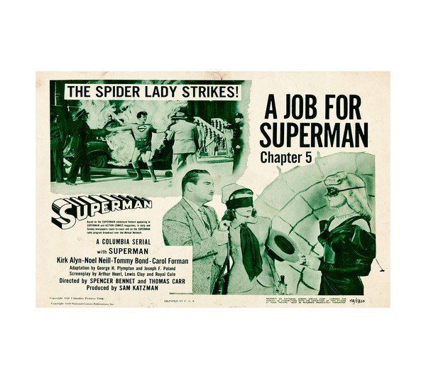 1948 Superman (Columbia) Chapter 5 'A Job For Superman!' 