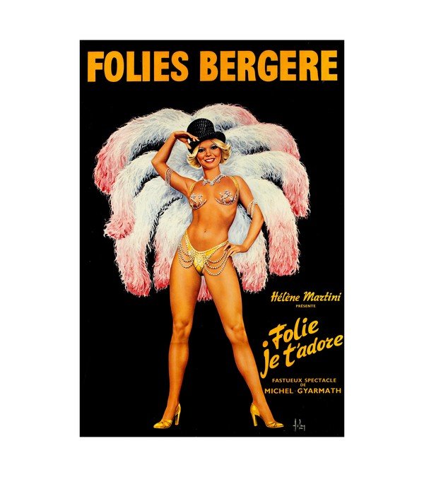1977 Helene Martini in Follies Bergere French Music Hall