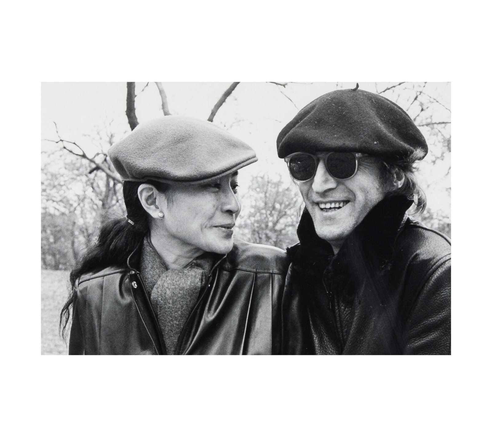 1980 John Lennon and Yoko Ono in Central Park