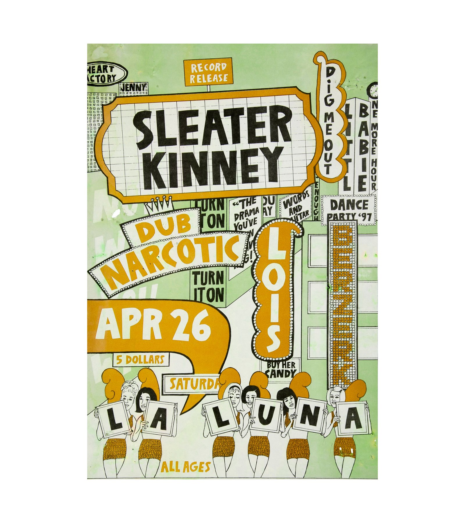 1997 Sleater-Kinney - Dub Narcotic La Luna 
