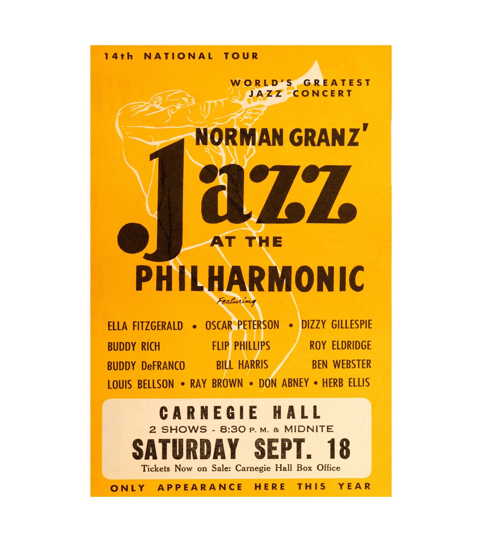 1965 Ella Fitzgerald, Dizzy Gillespie Carnegie Hall, New York City 