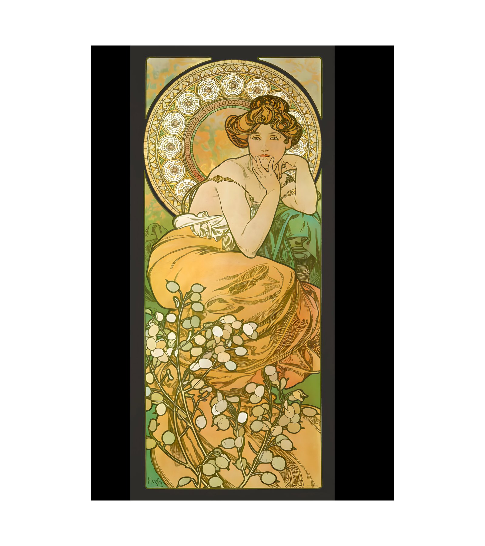 1902 ALPHONSE MUCHA (Art Nouveau) Precious Stones - Imp. F. Champenois, Paris 