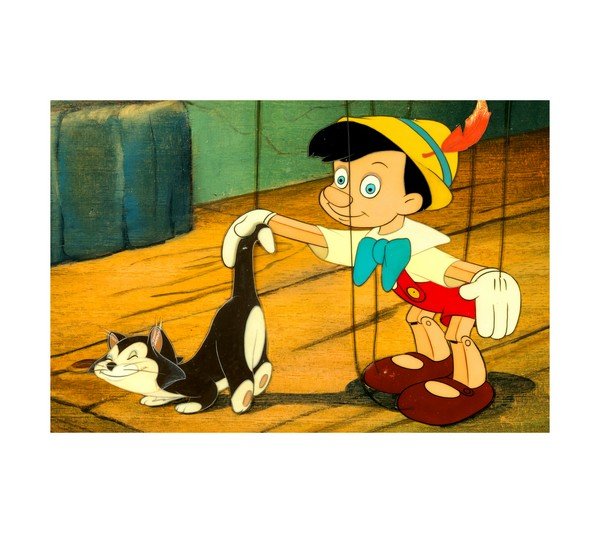 1940 Pinocchio  and his cat 