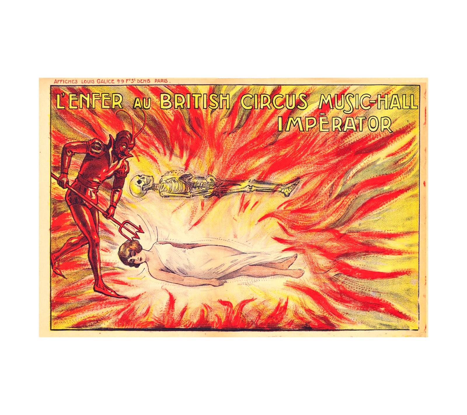 1915 Hell at the British Circus Music-Hall Imperator, Devil magic