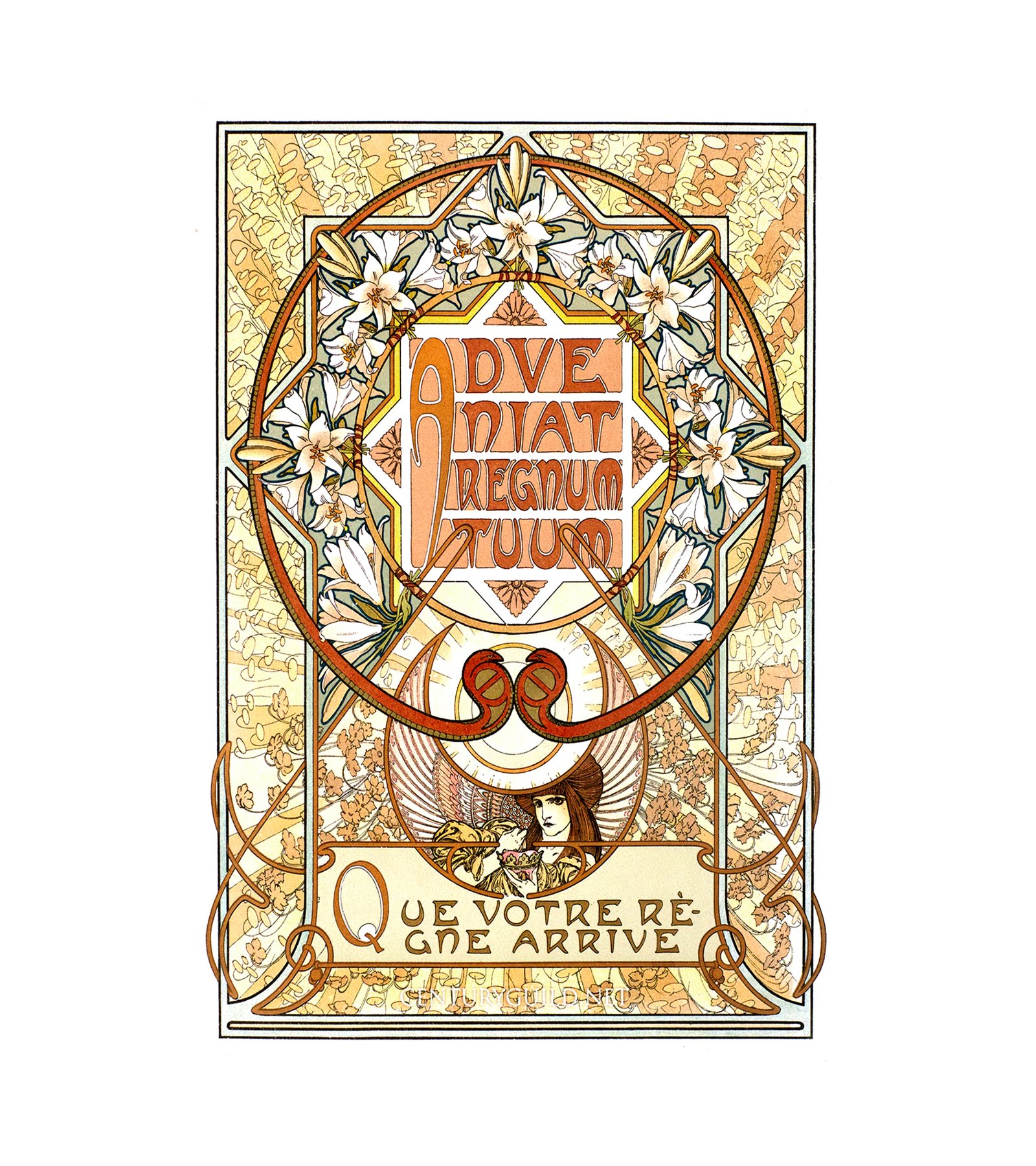 1899 Alphonse Mucha - Prayer Plate
