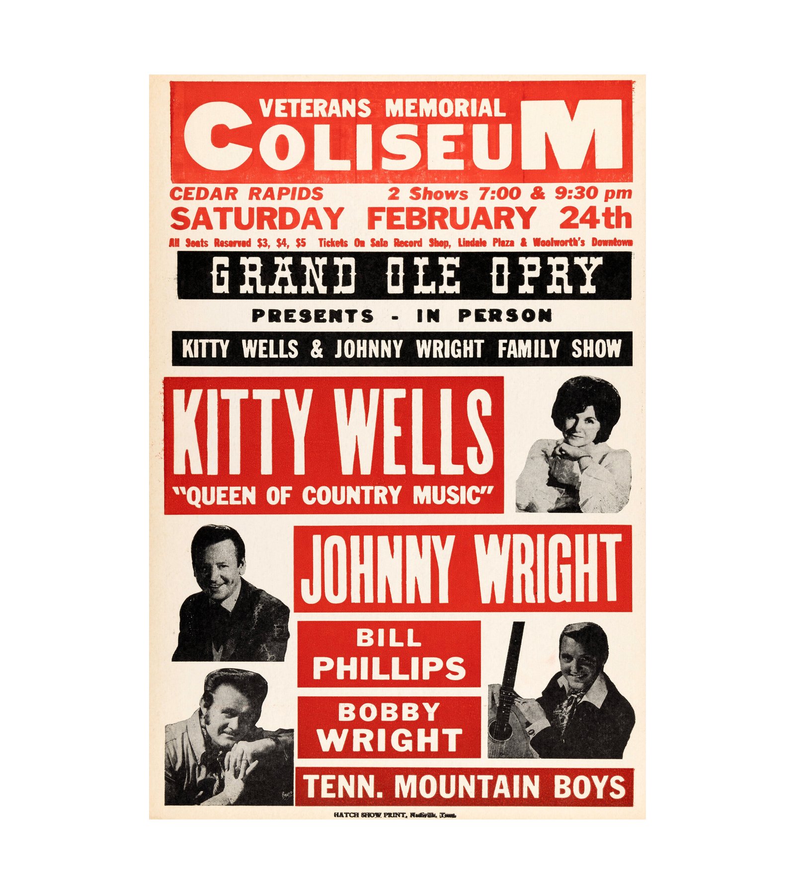 1968 Kitty Wells Queen of Country Music Cedar Rapids, IA 