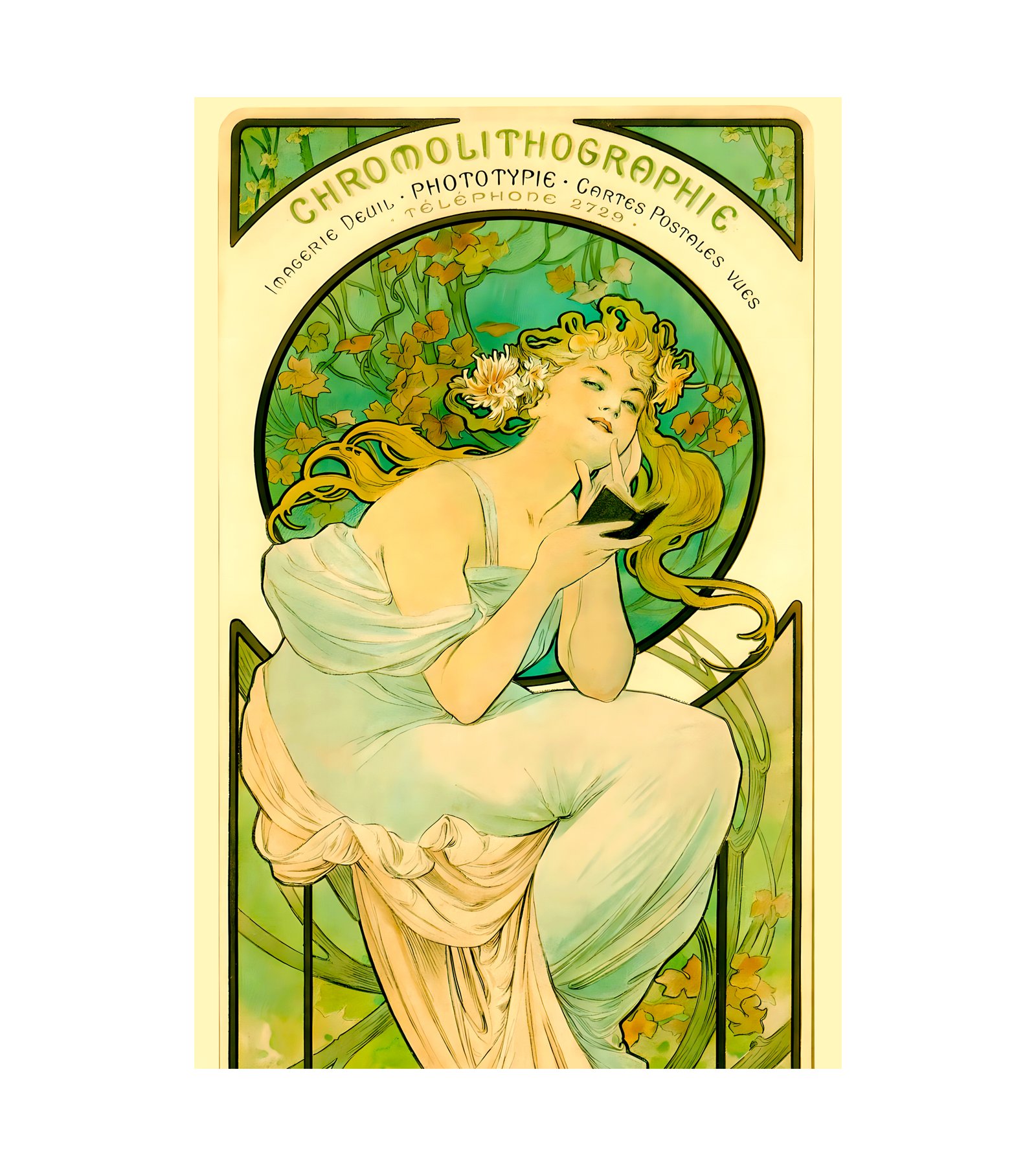 1897 Alphonse Mucha  - Chromolithographie - Bruxelles 