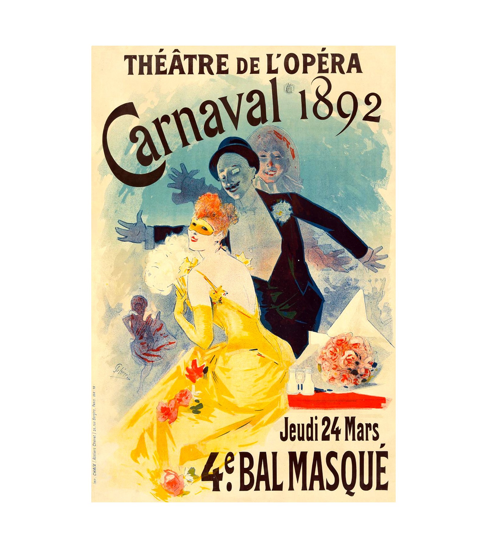 1892 Theatre de L'Opera Carnival 