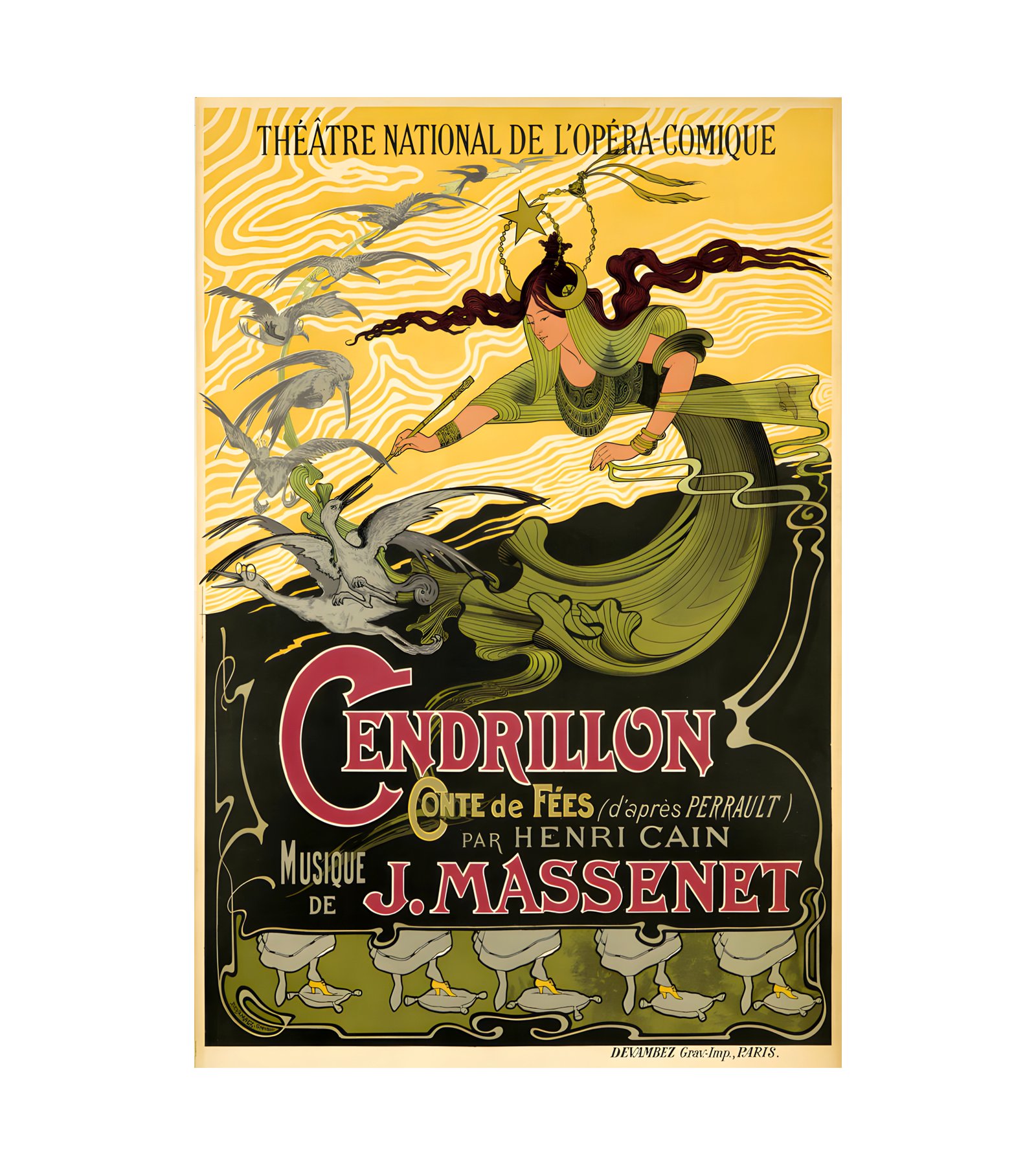 1899 EMILE BERTRAND - Cendrillon - J. Massenet - Imp. Devambez, Paris 