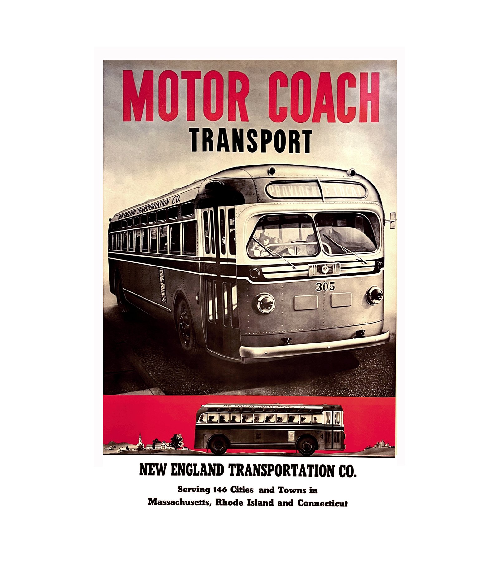 1947 New England Transportation Bus 