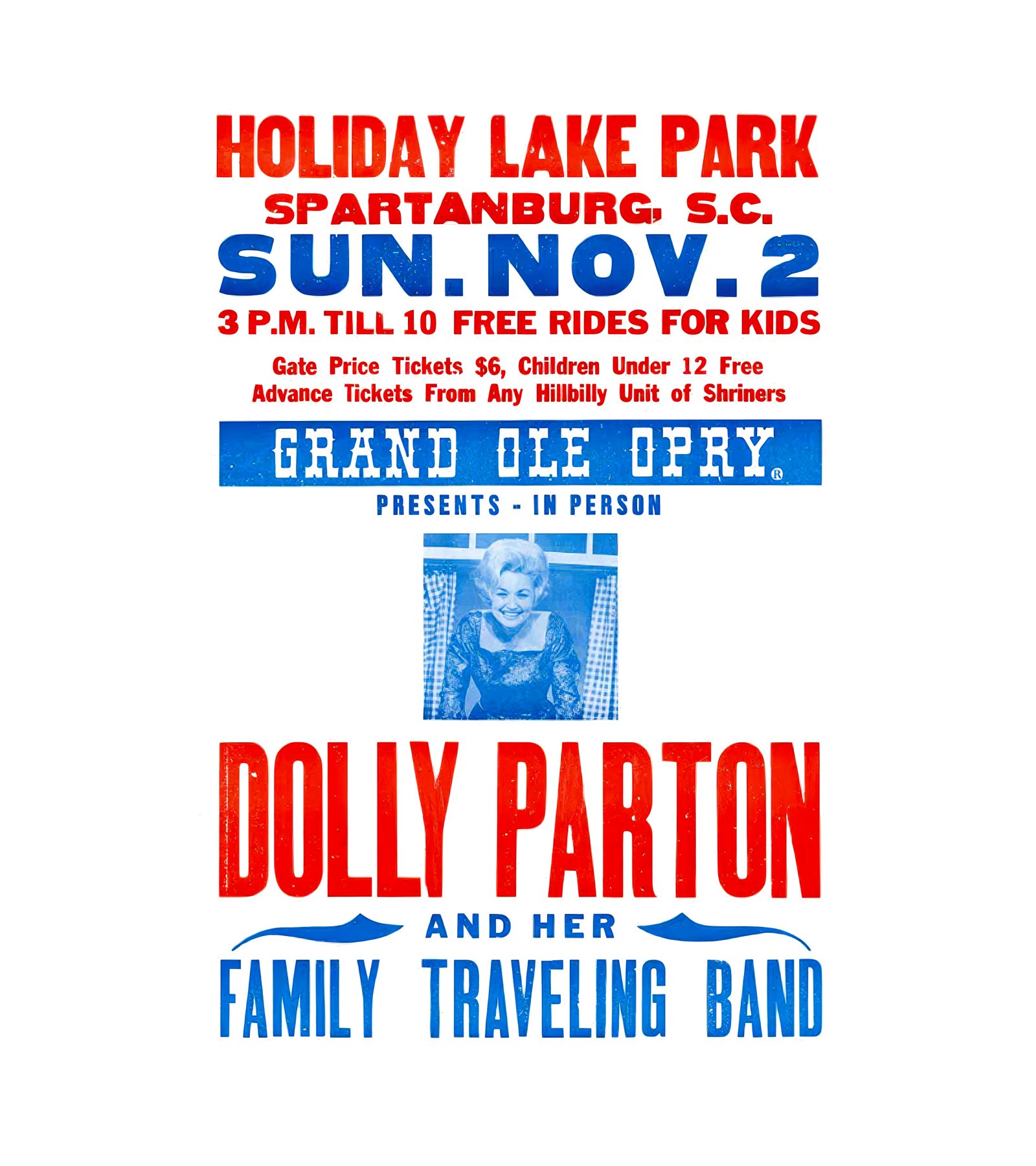 1970 Dolly Parton, Spartanburg, SC 