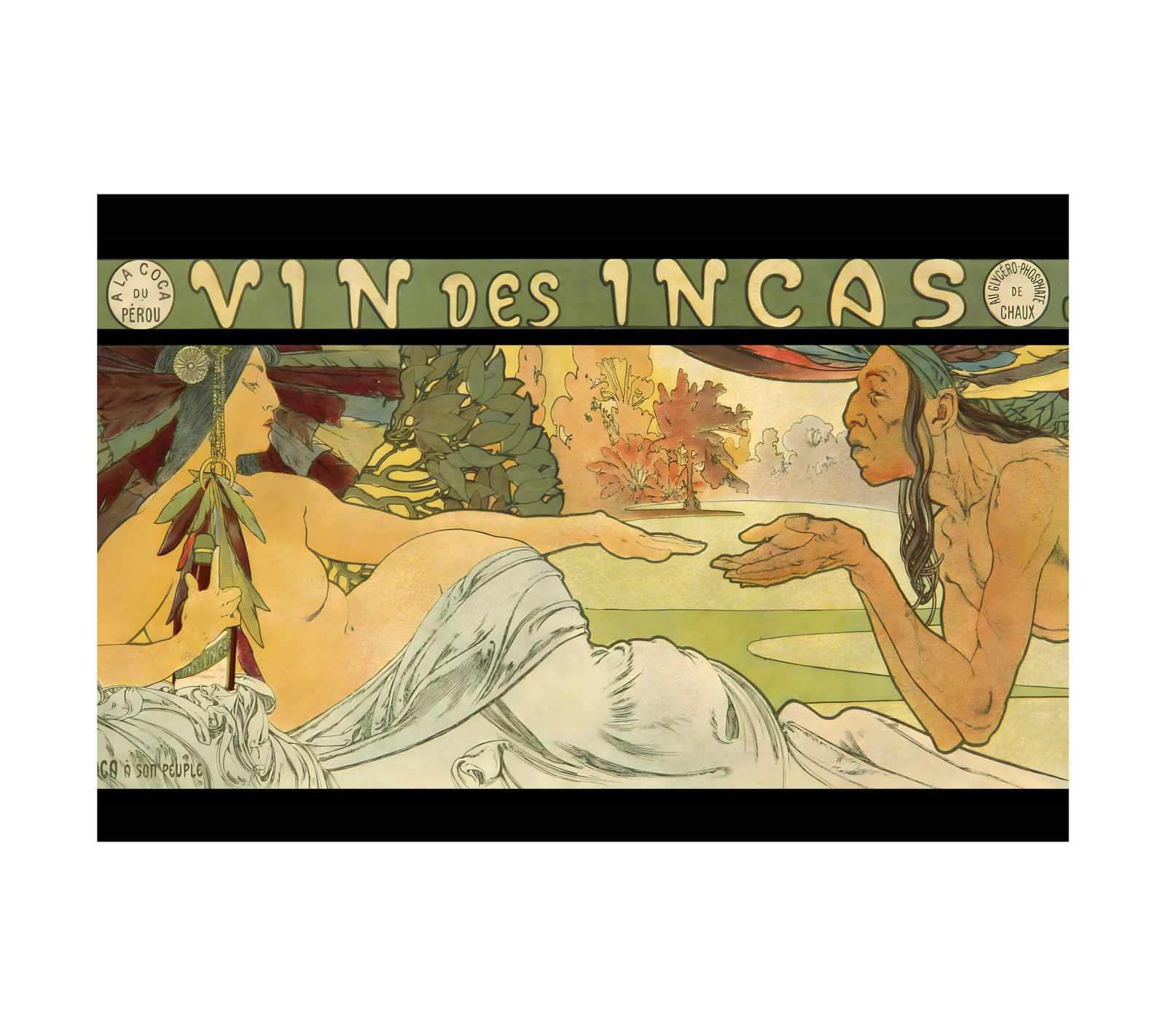 1897 ALPHONSE MUCHA - Vin des Incas 