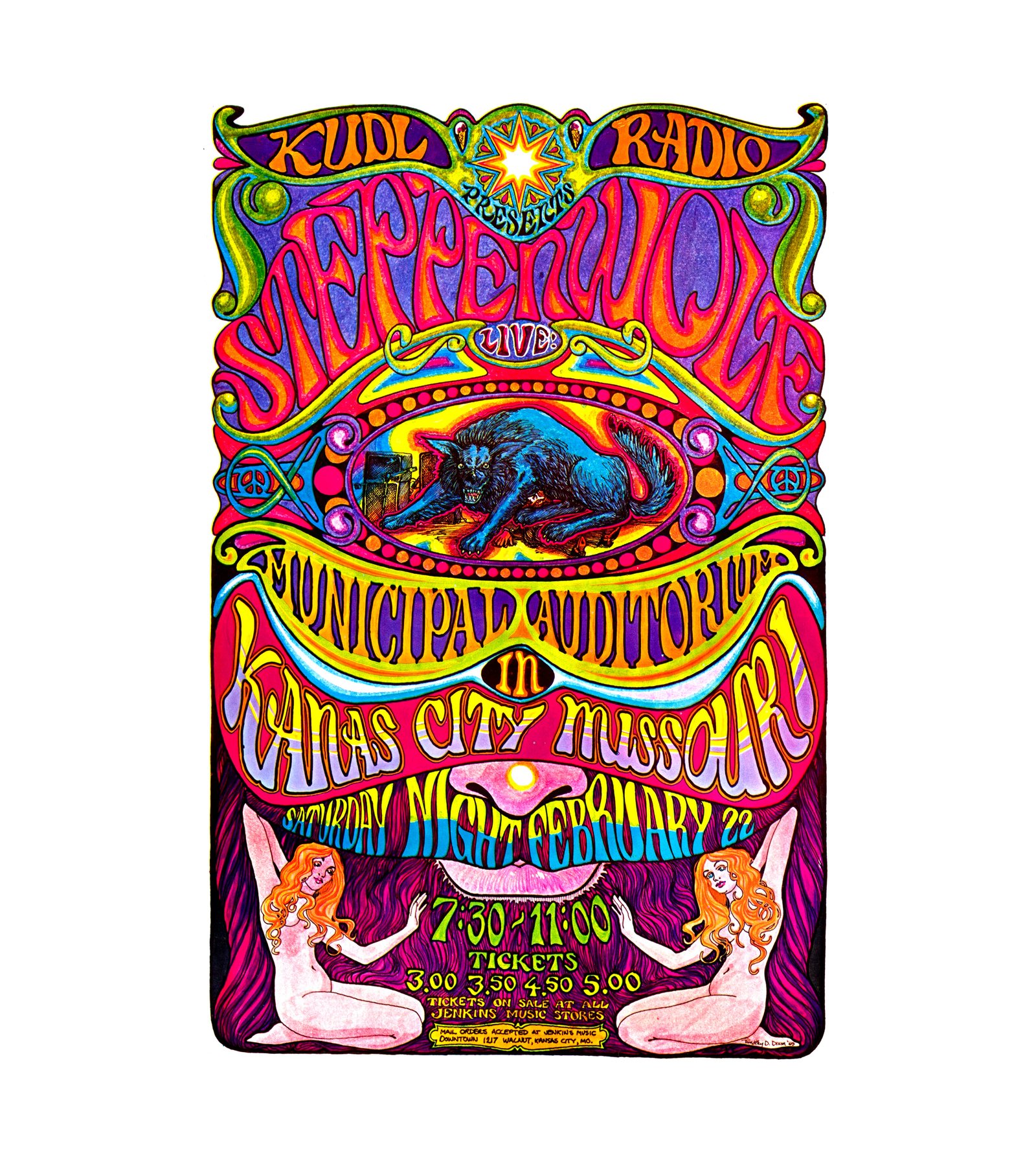 1969 Steppenwolf Kansas City, MO Psychedelic