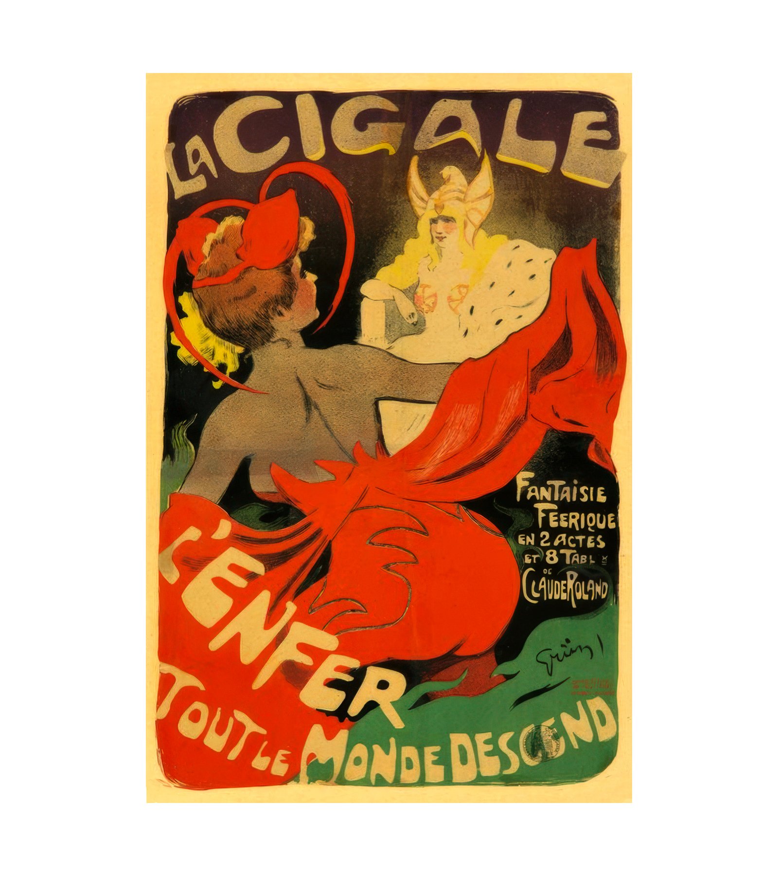 1896 La Cigale et la Fourni - French 