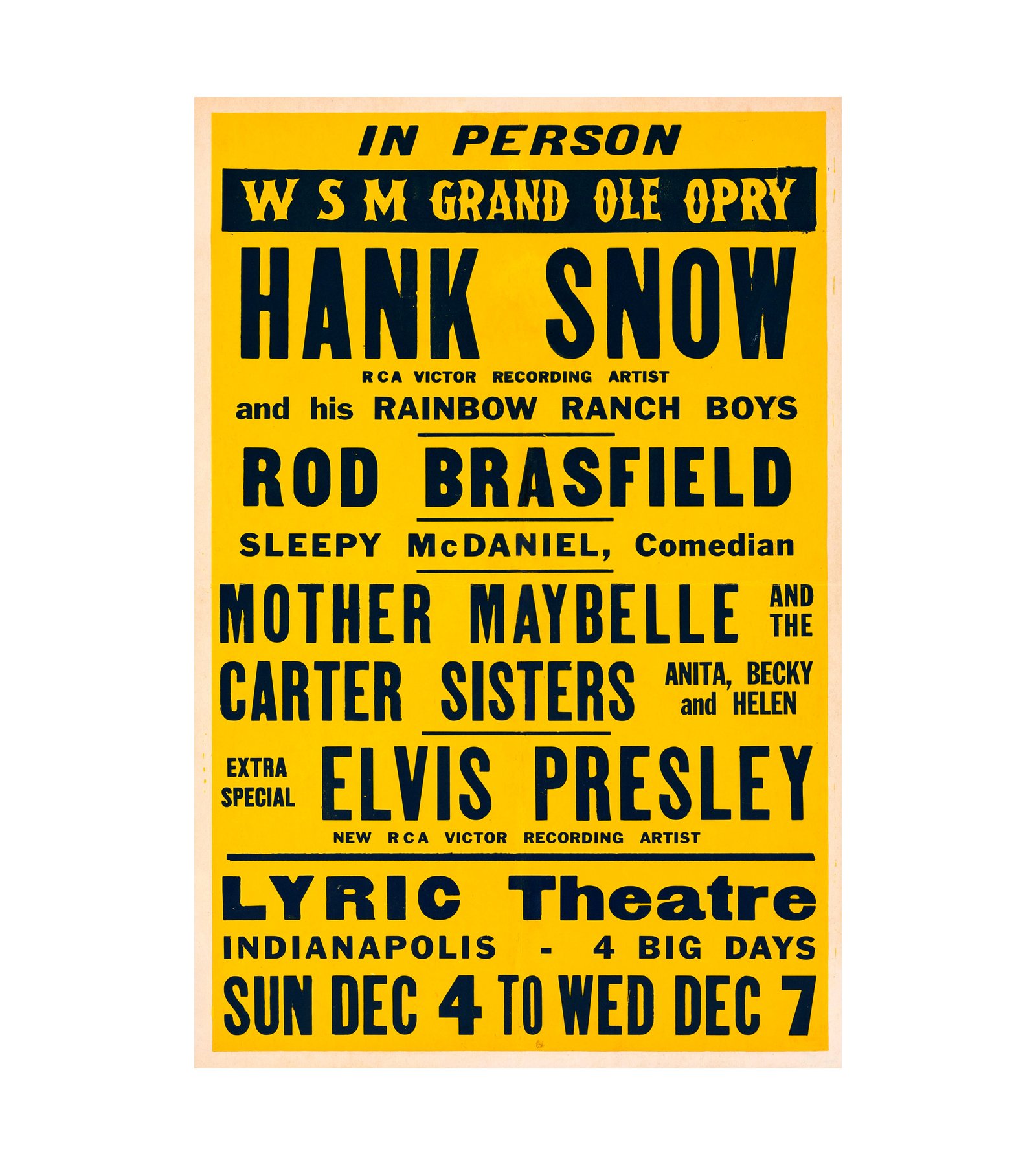 1955 Elvis Presley  Indianapolis, IN 