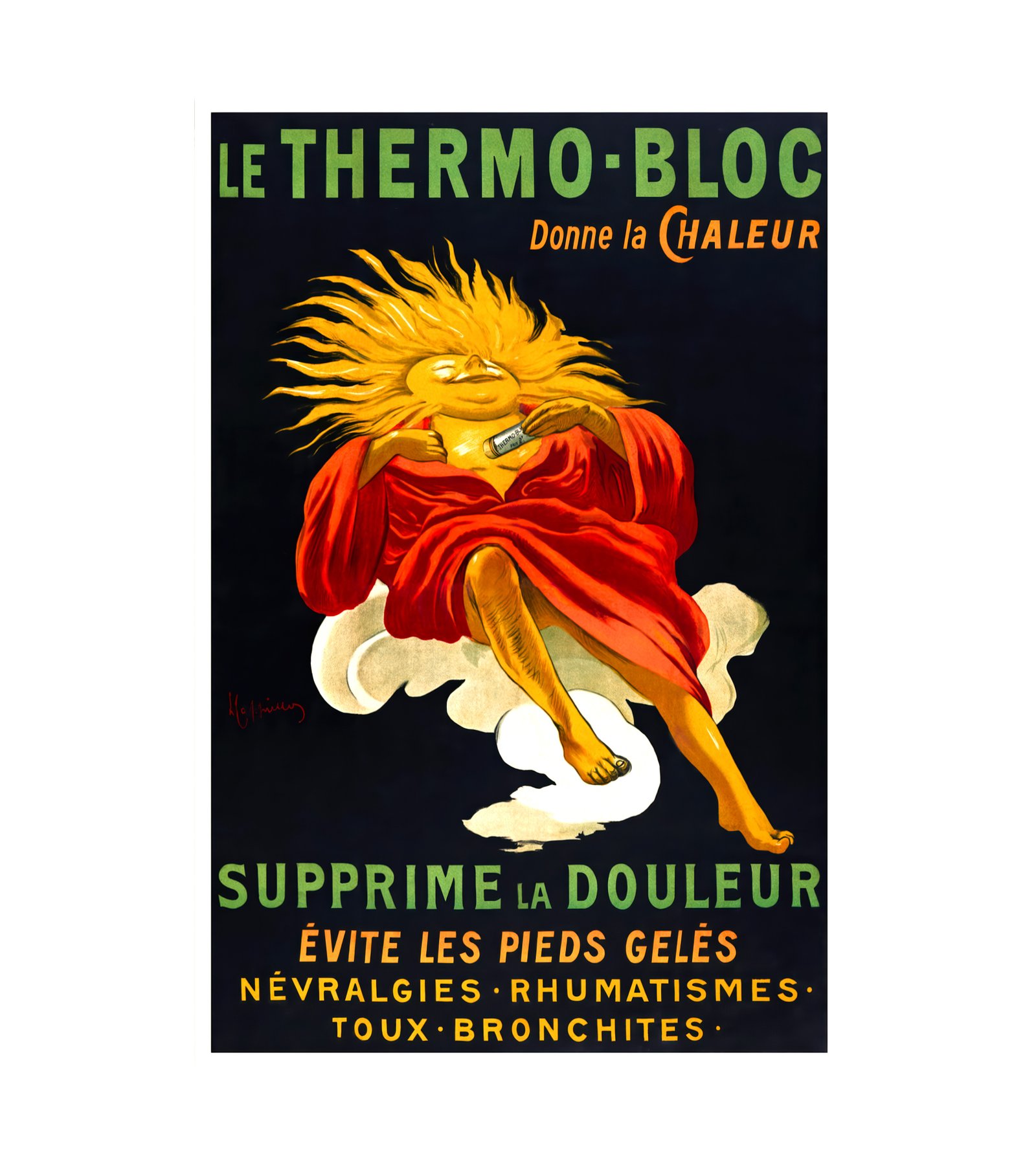 1920s Le Thermo Bloc Sun Burn Relief Man With Sun Face - Cappiello.jpg